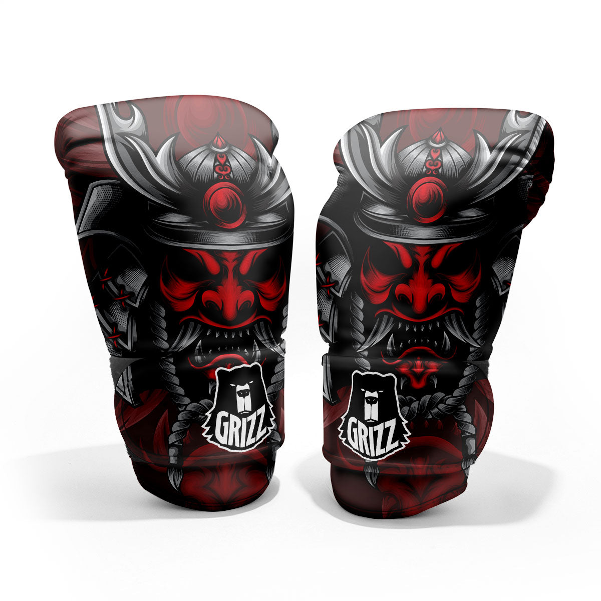 Warrior Mask Japanese Print Pro Boxing Glove