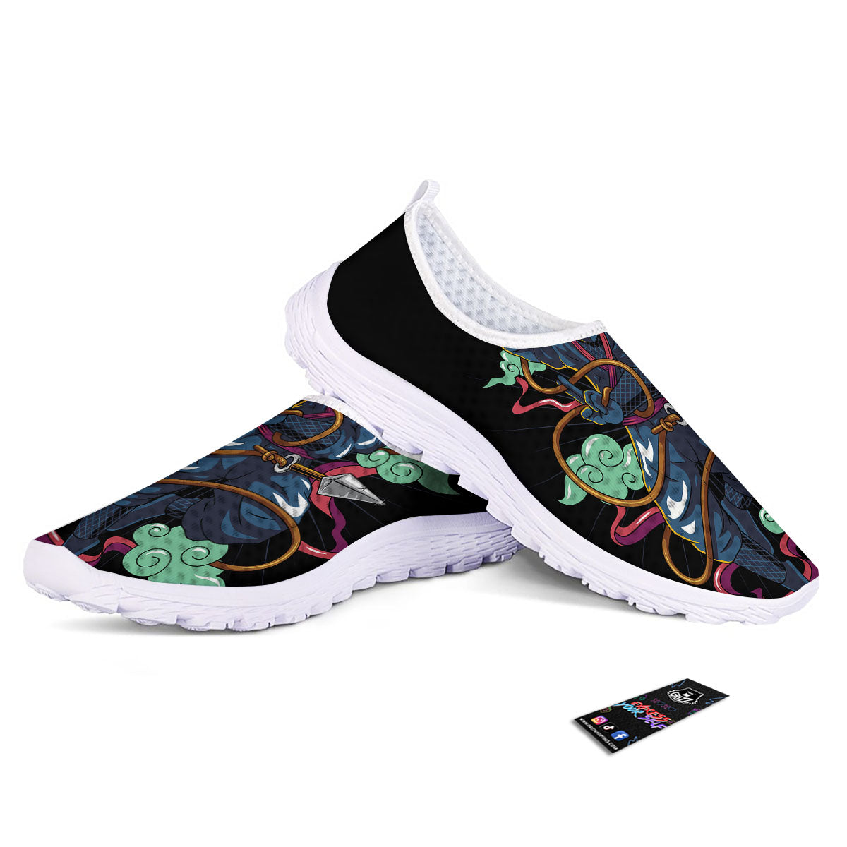 Warrior Ninja Print Nurse Shoes-grizzshop