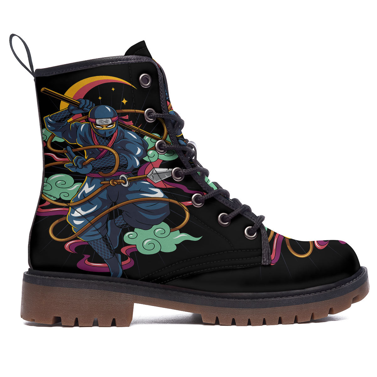 Warrior Ninja Print Work Boots-grizzshop