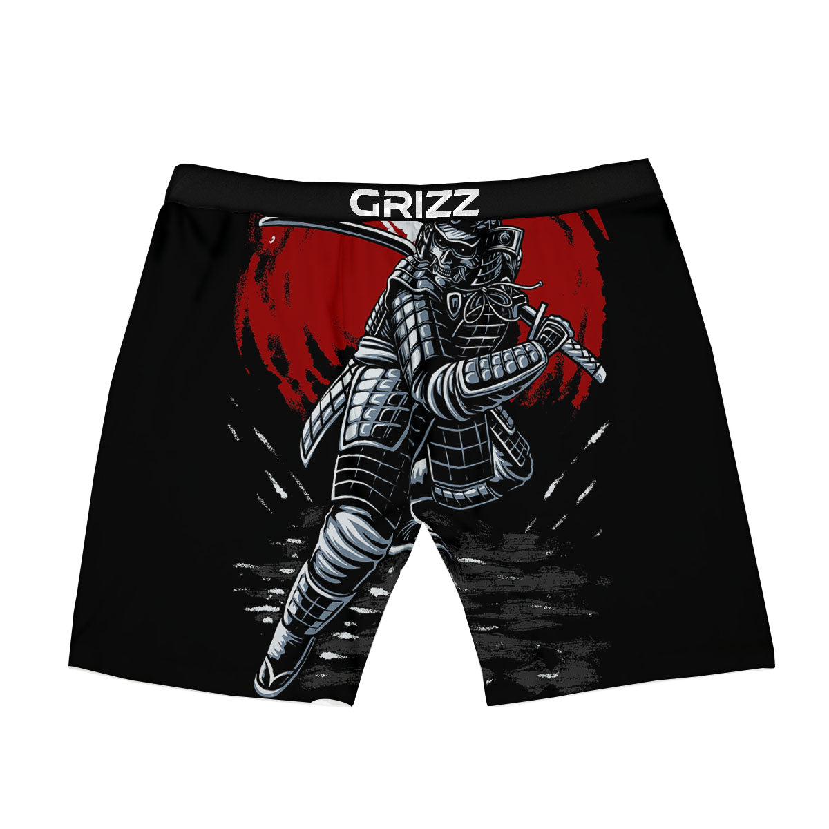 Warrior Samurai Dark Print Boxer Briefs-grizzshop