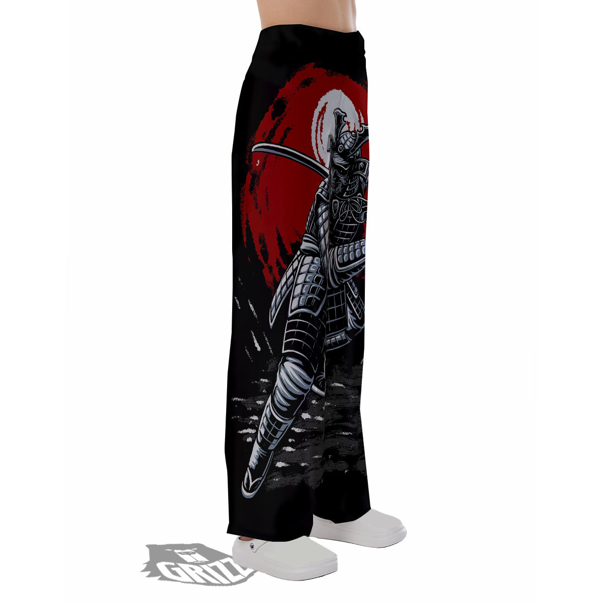 Warrior Samurai Dark Print Pajama Pants-grizzshop
