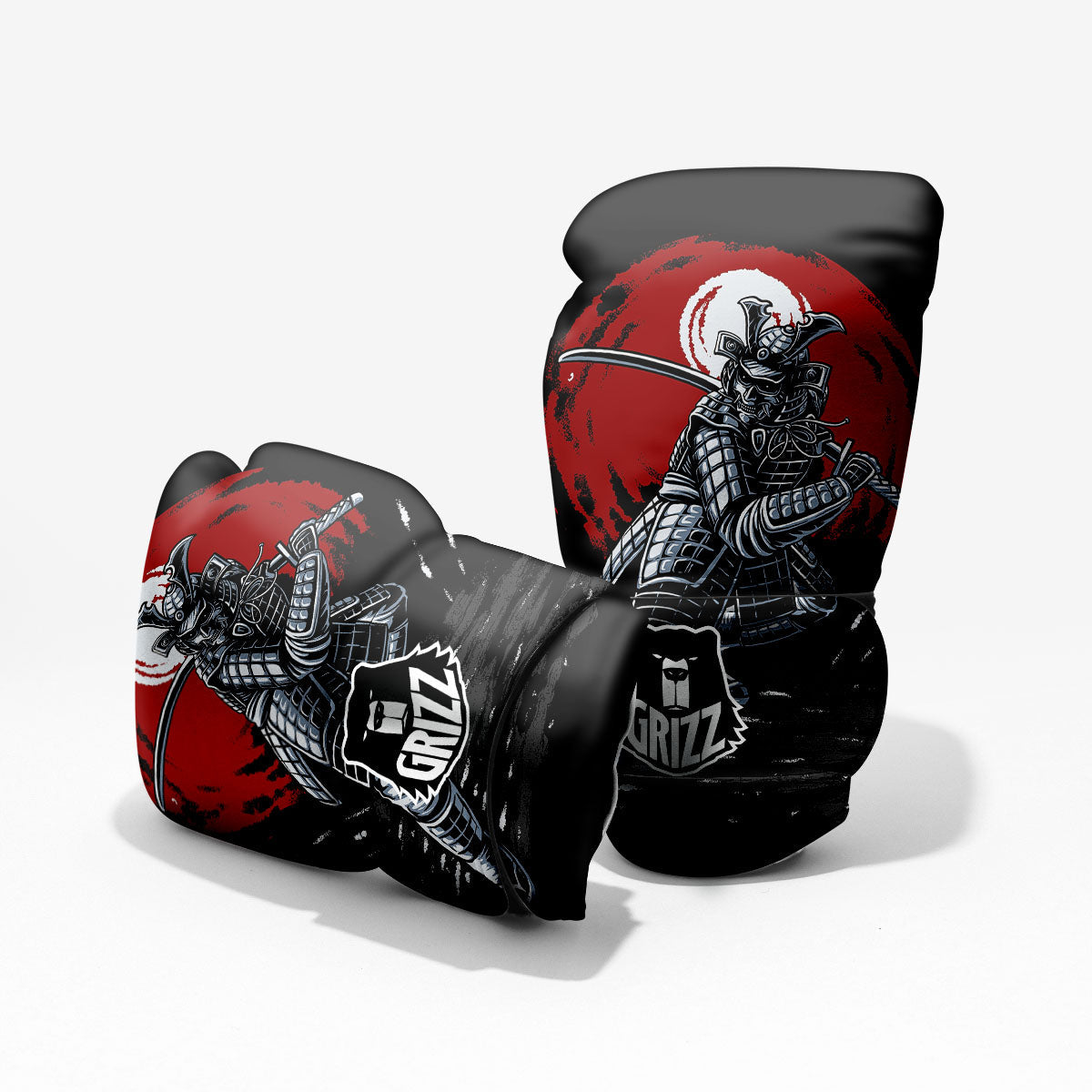Warrior Samurai Dark Print Pro Boxing Glove
