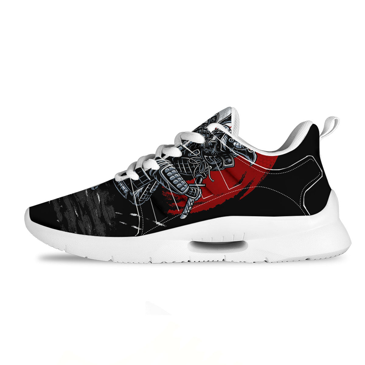 Warrior Samurai Dark Print Tennis Shoes-grizzshop