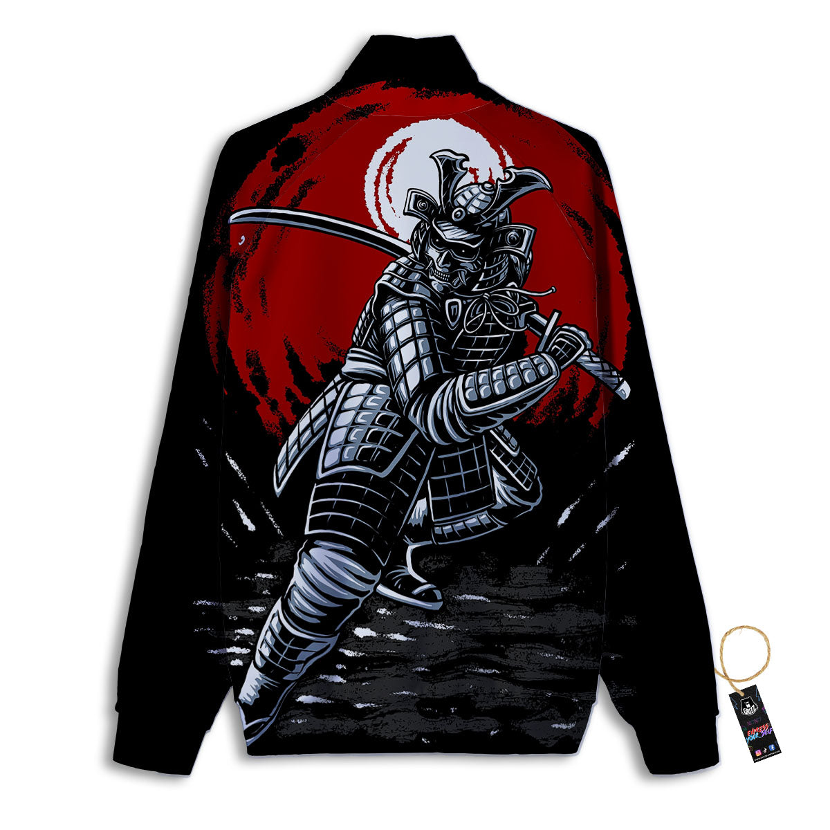 Warrior Samurai Dark Print Track Jacket-grizzshop