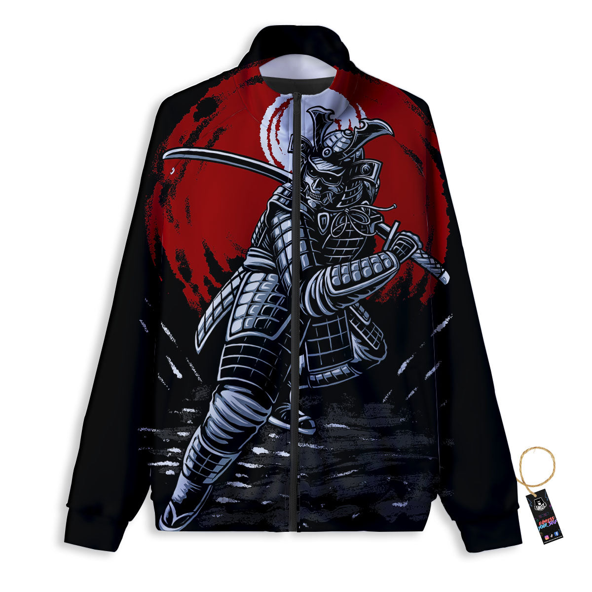 Warrior Samurai Dark Print Track Jacket-grizzshop