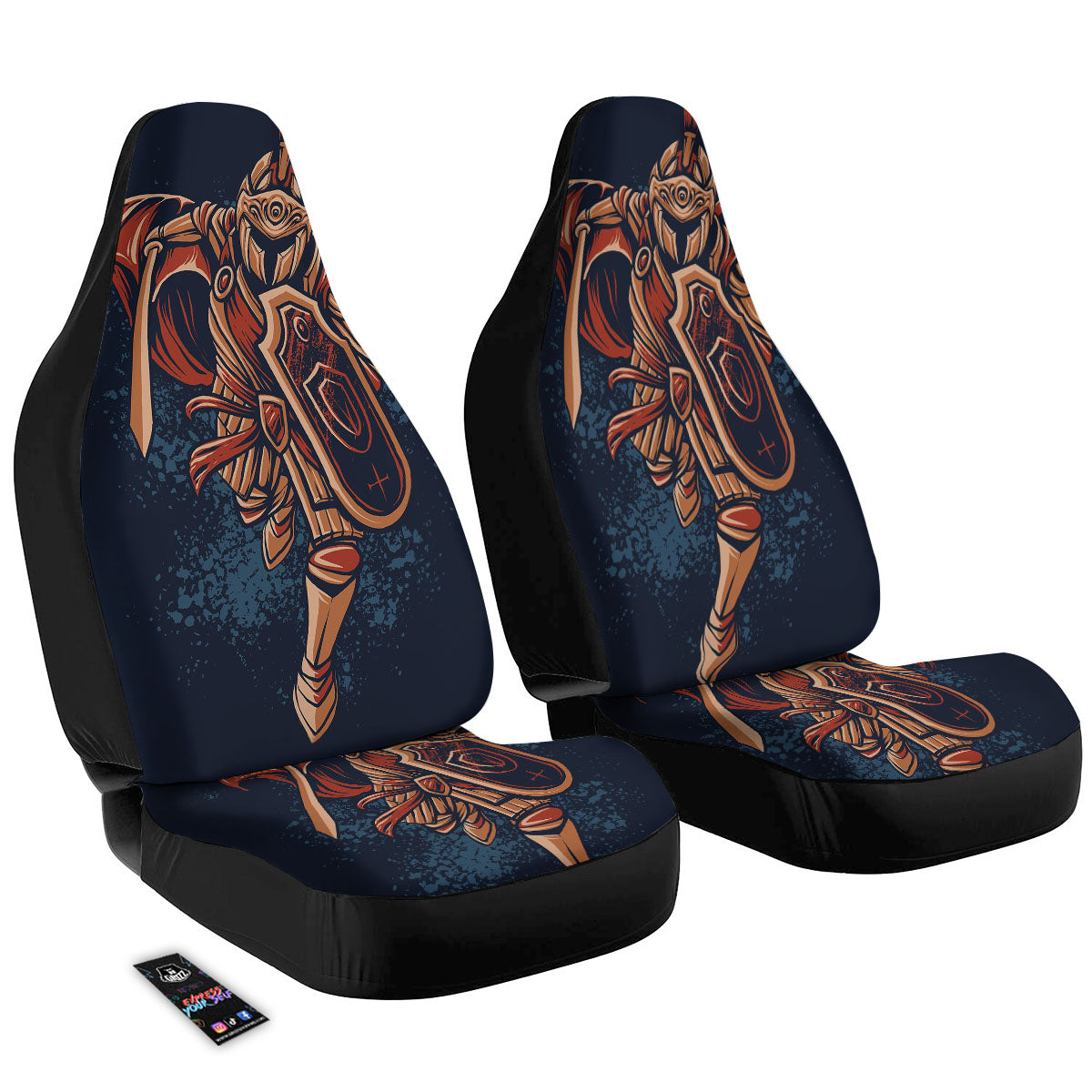 Warrior Spartan Print Car Seat Covers-grizzshop
