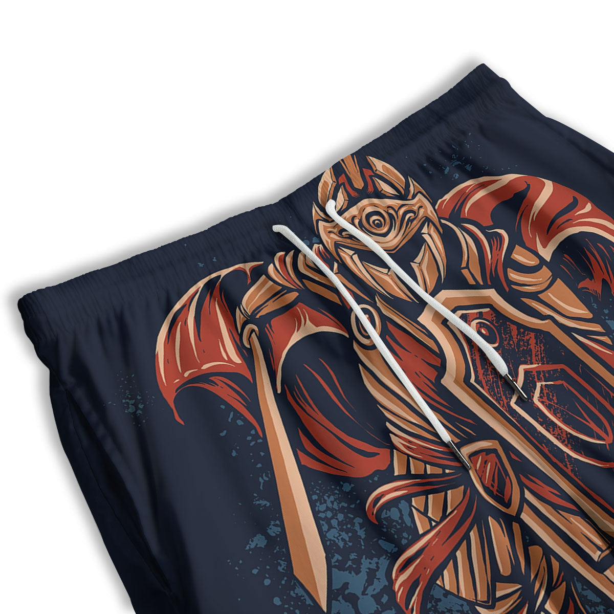 Warrior Spartan Print Men's Athletic Shorts