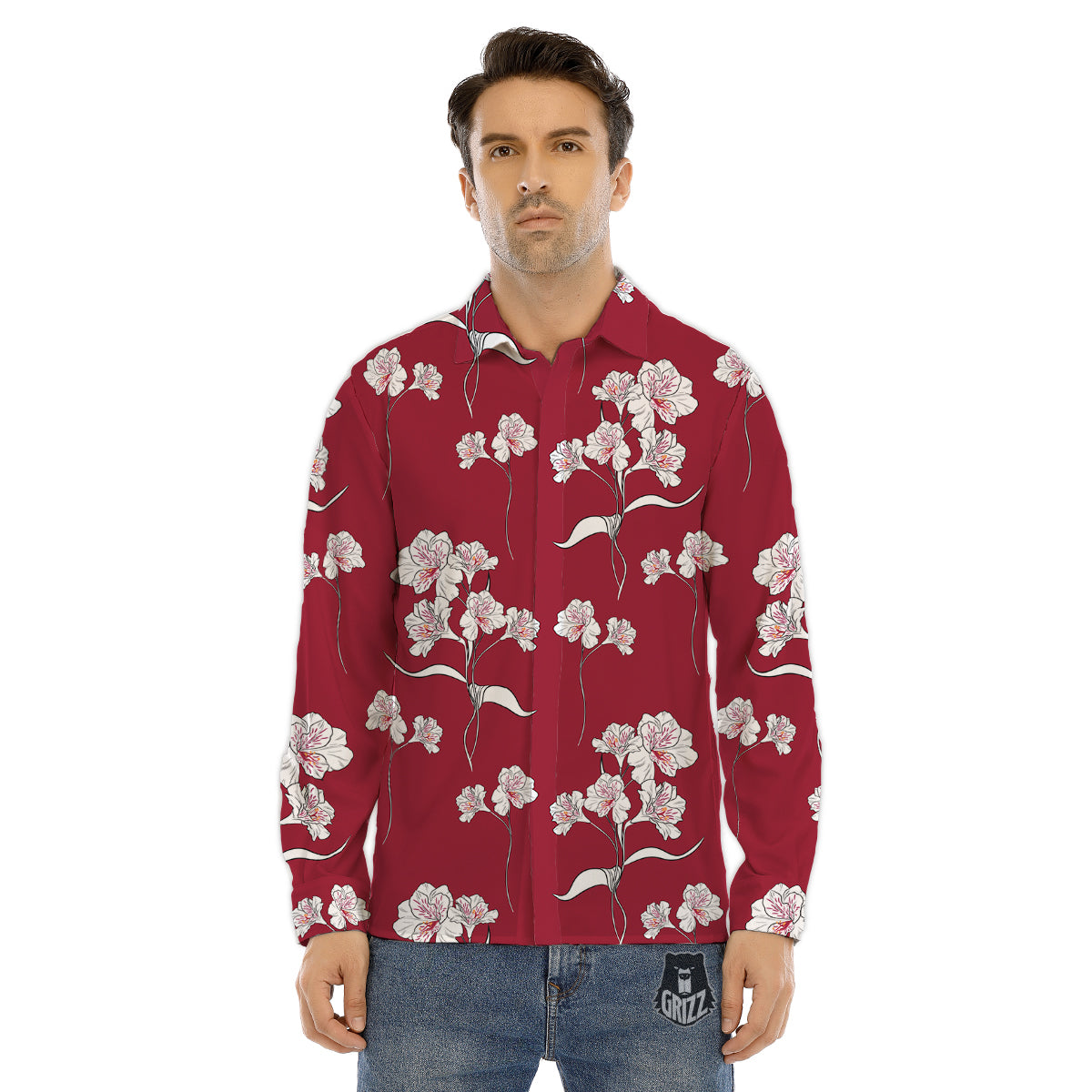 Warrior Spartan Print Men's Dress Shirts-grizzshop