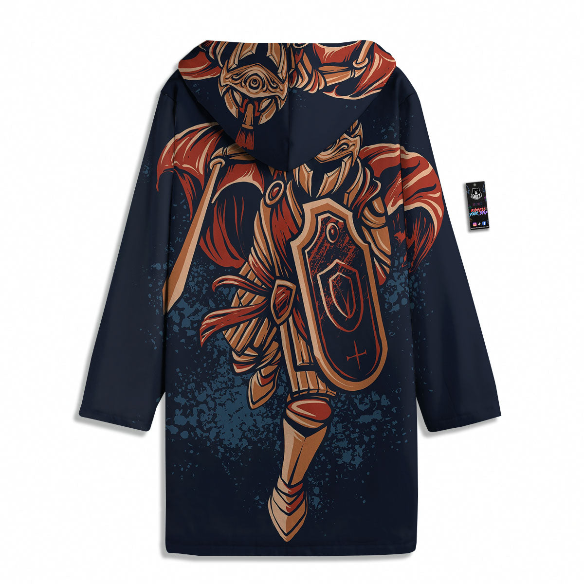 Warrior Spartan Print Men's Windbreaker Jacket-grizzshop