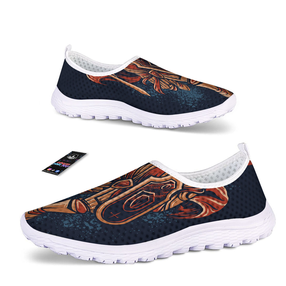 Warrior Spartan Print Nurse Shoes-grizzshop