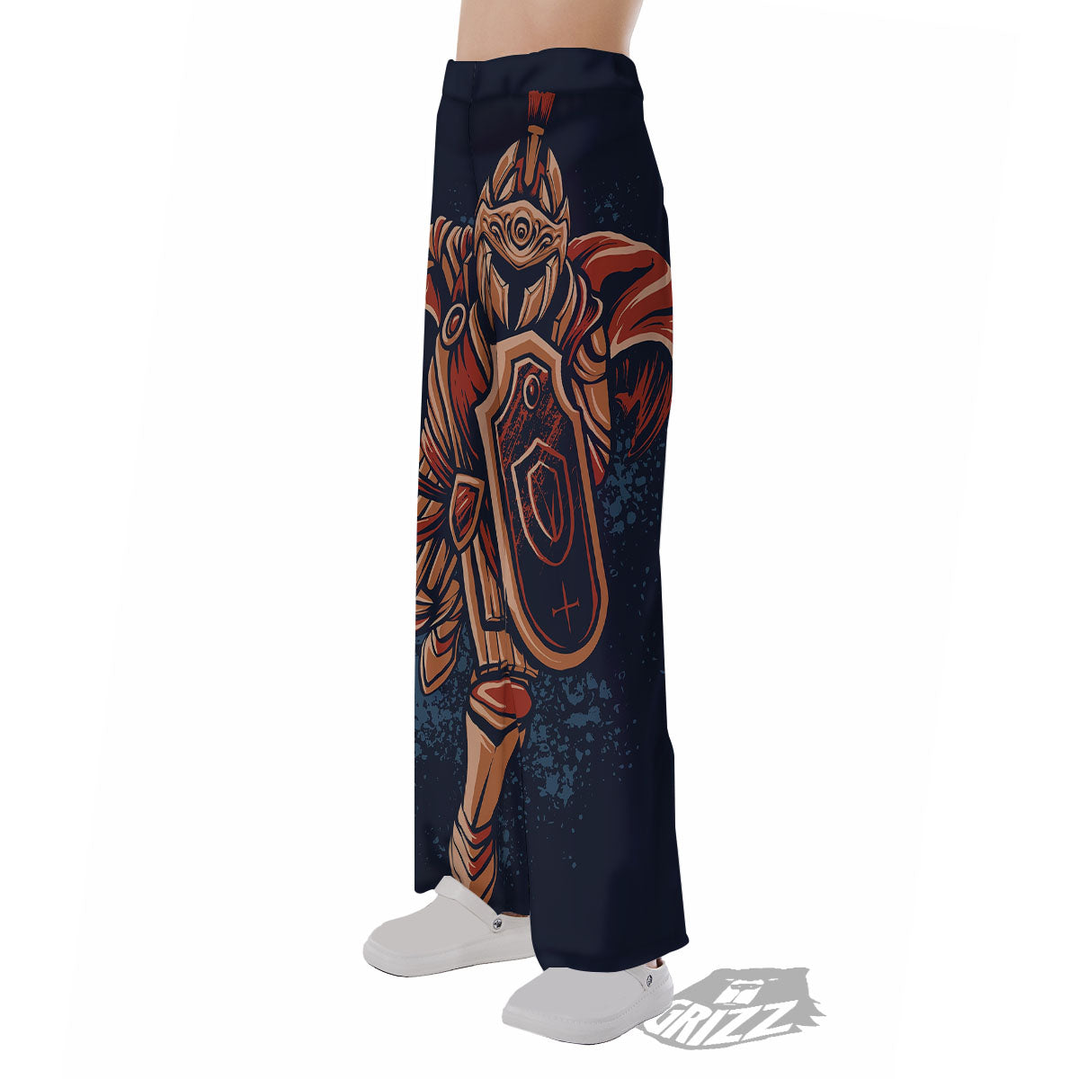 Warrior Spartan Print Pajama Pants-grizzshop