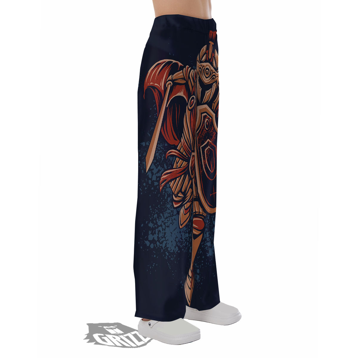 Warrior Spartan Print Pajama Pants-grizzshop