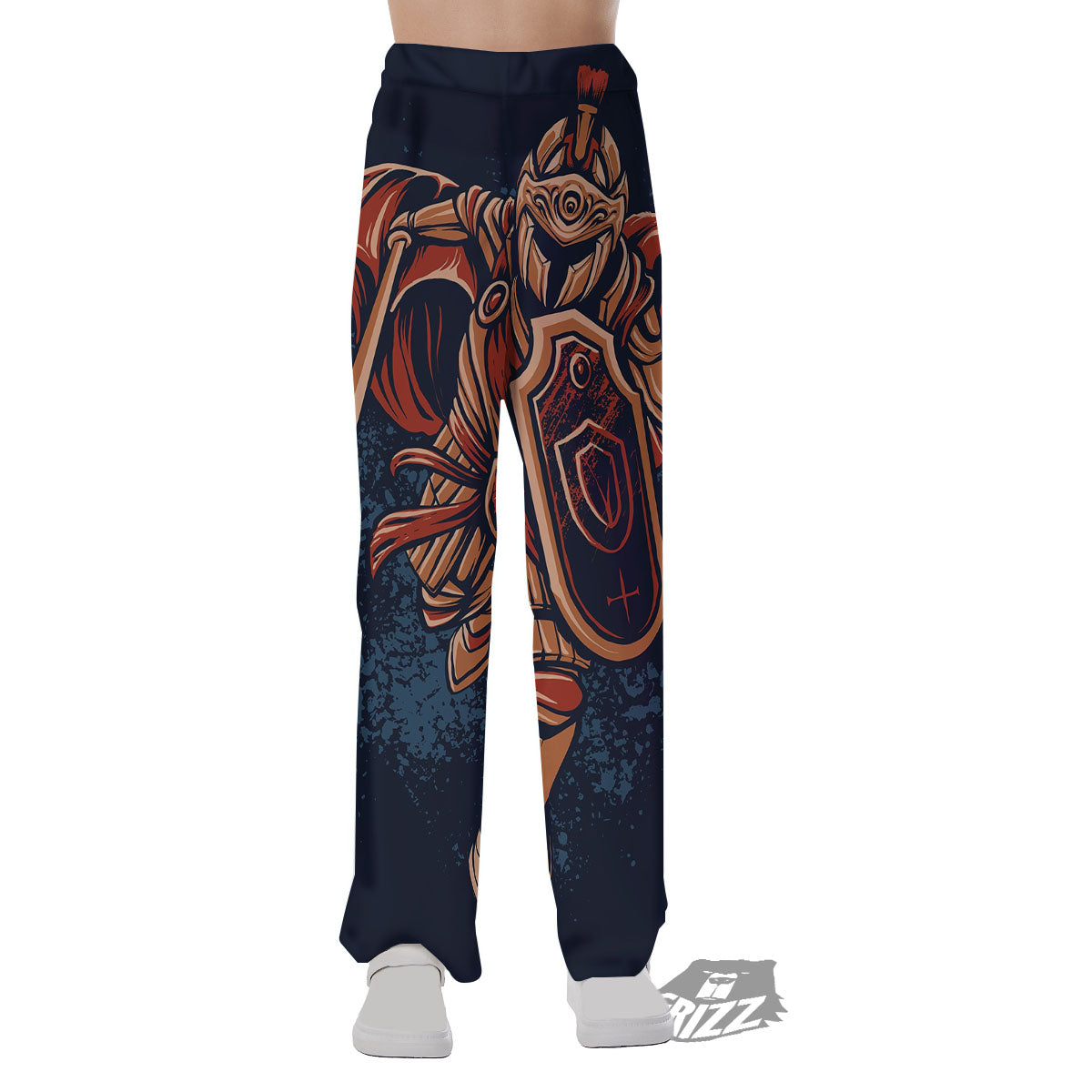 Warrior Spartan Print Pajama Pants-grizzshop