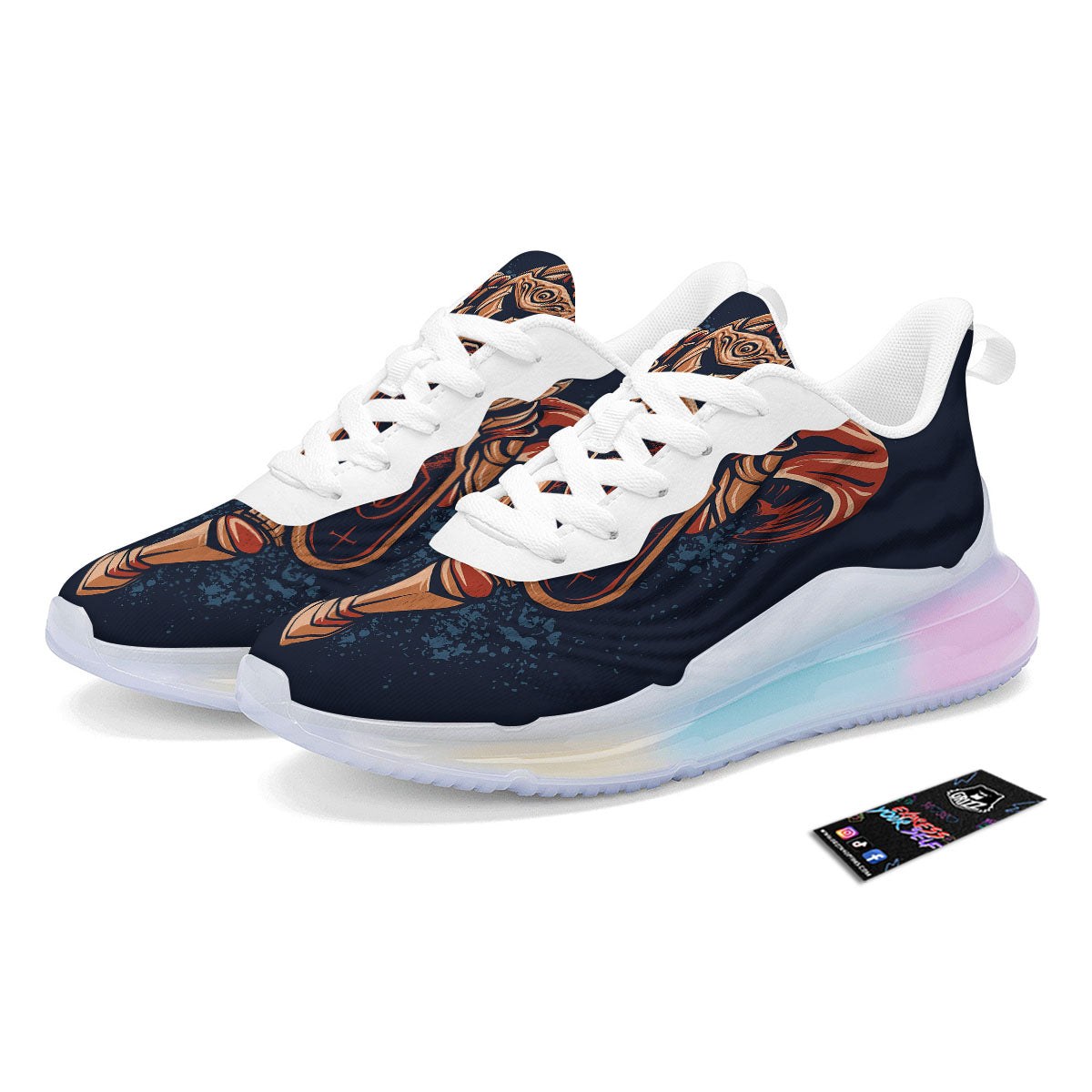 Warrior Spartan Print Running Sneakers-grizzshop