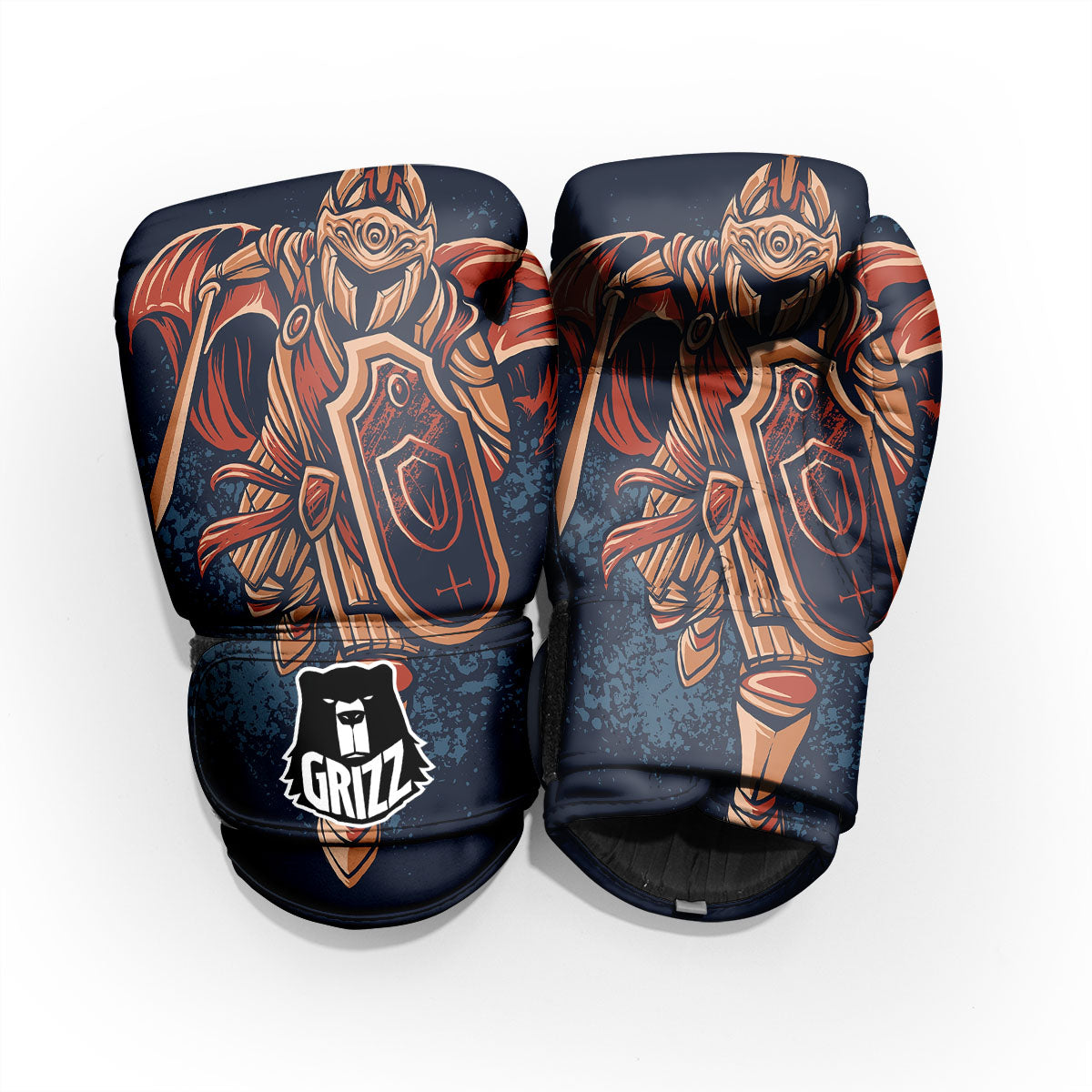 Warrior Spartan Print Pro Boxing Glove