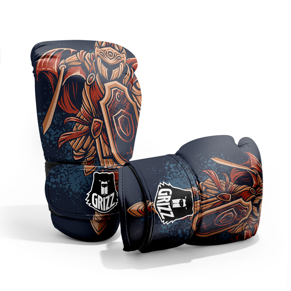 Warrior Spartan Print Pro Boxing Glove