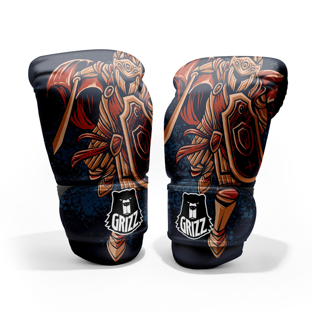 Warrior Spartan Print Pro Boxing Glove