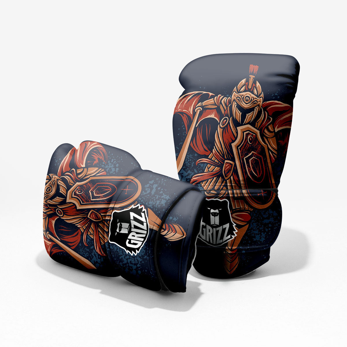 Warrior Spartan Print Pro Boxing Glove