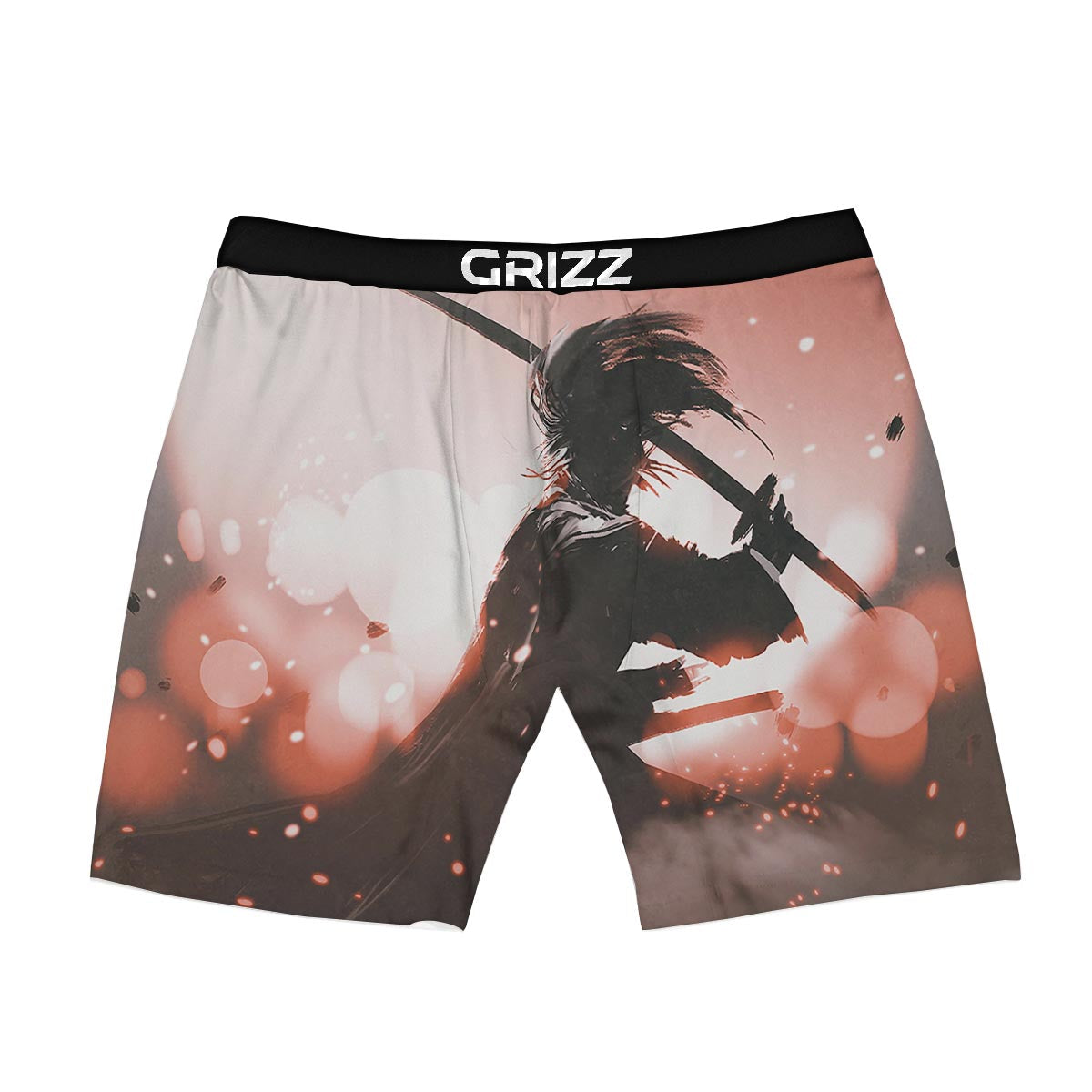 Warrior Sunset Samurai Print Boxer Briefs-grizzshop