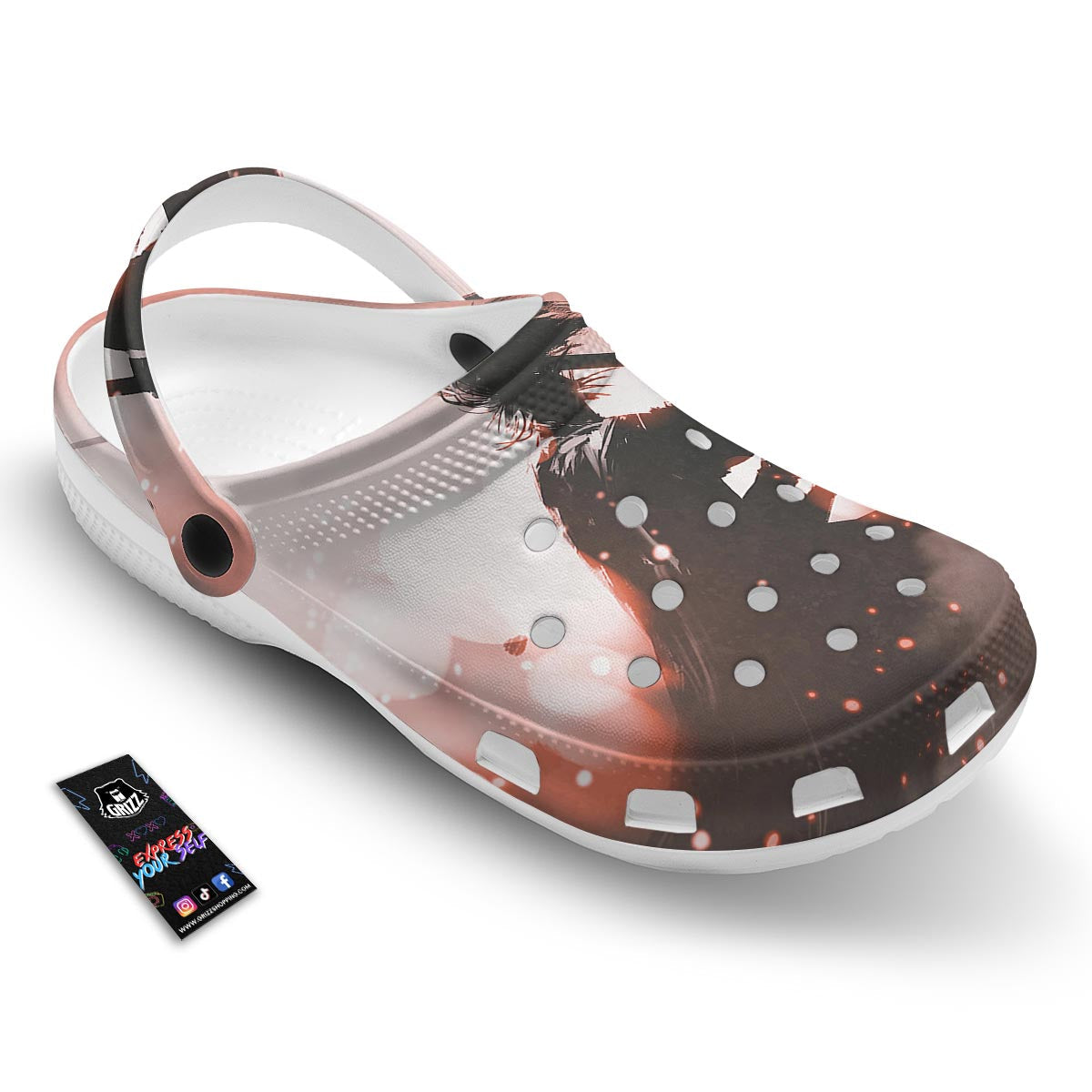 Warrior Sunset Samurai Print Clog-grizzshop