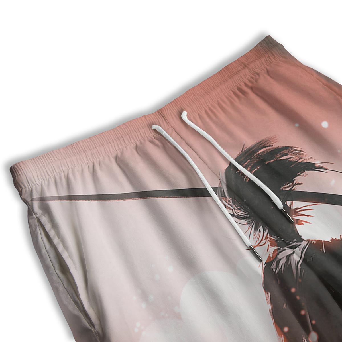 Warrior Sunset Samurai Print Men's Athletic Shorts