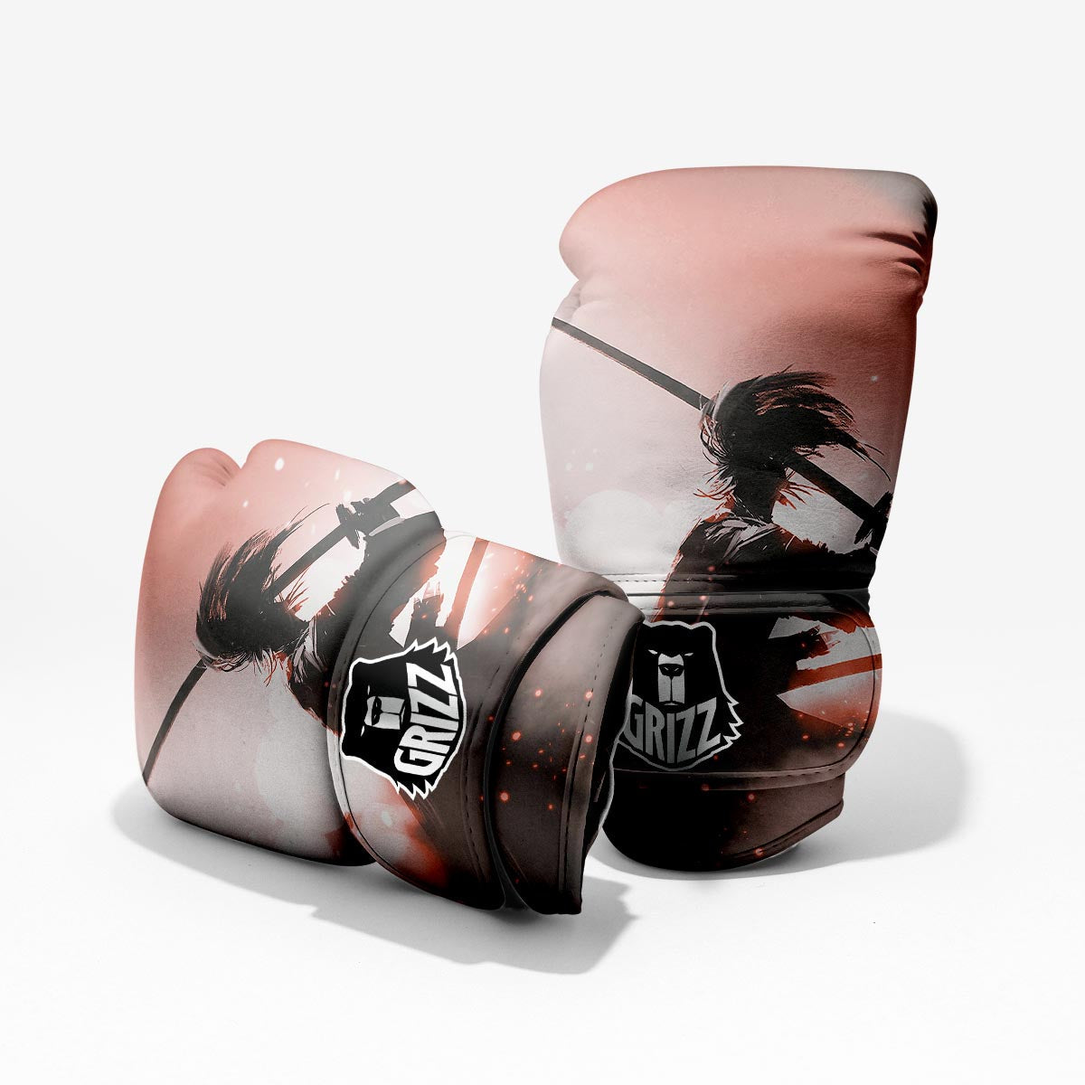 Warrior Sunset Samurai Print Pro Boxing Glove