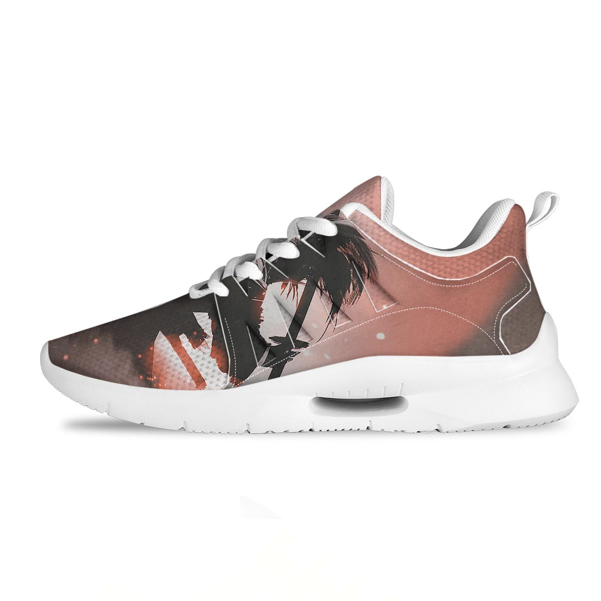 Warrior Sunset Samurai Print Tennis Shoes-grizzshop