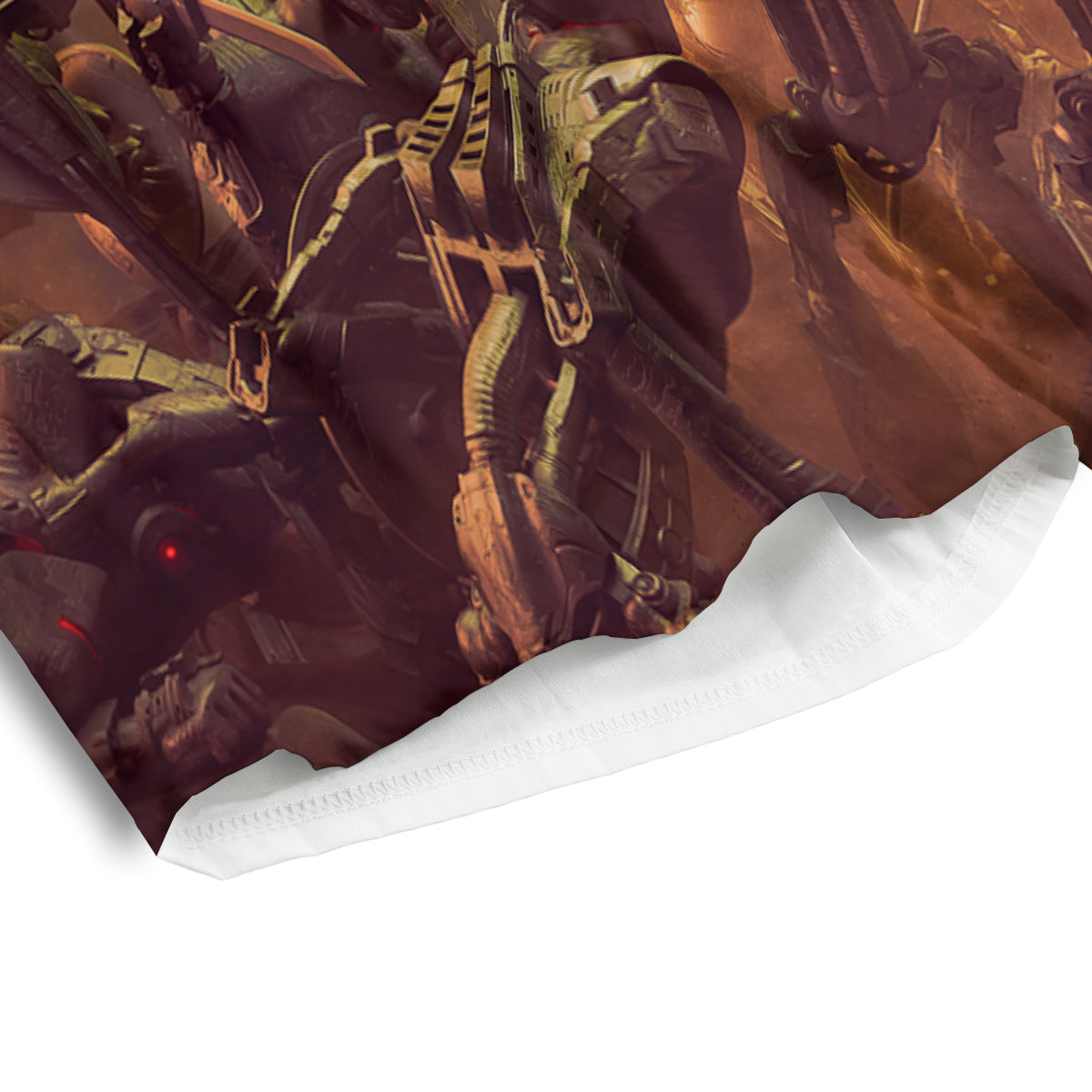 Warrior Viking Machine Print Men's Athletic Shorts