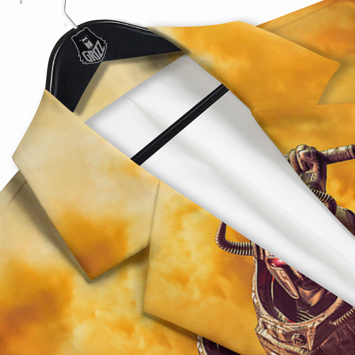 Warrior Viking Machine Print Men's Sport Coat-grizzshop