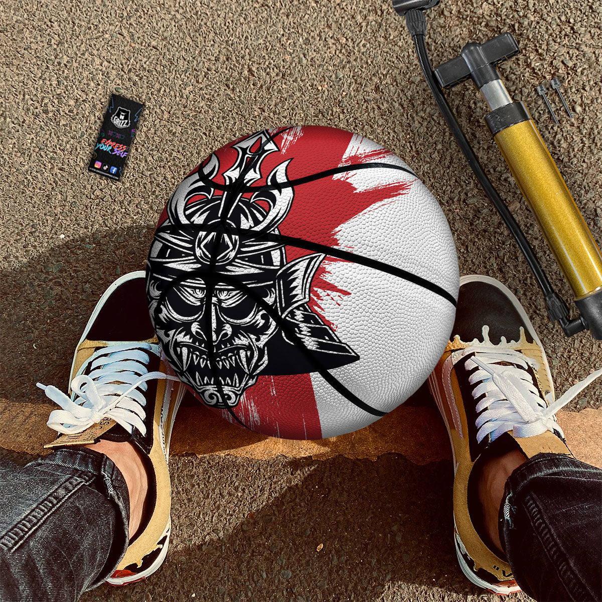 Warrior Japanese Samurai Print Basketball
