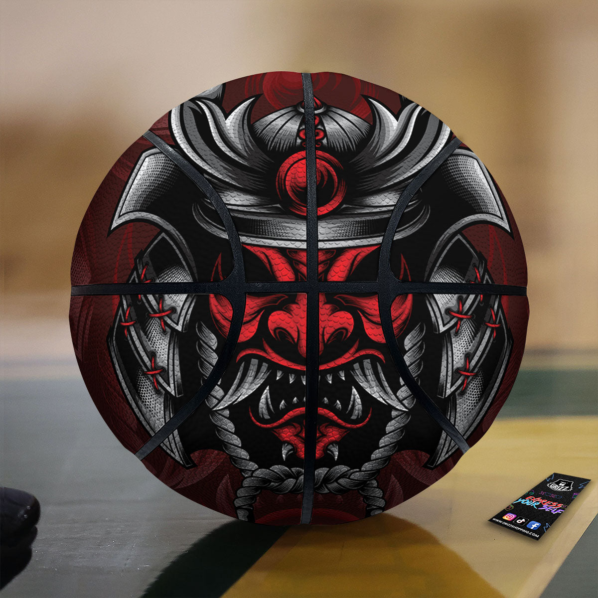 Warrior Mask Japanese Print Basketball