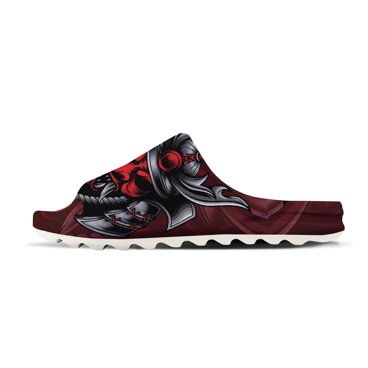 Warrior Mask Japanese Print Sandals-grizzshop