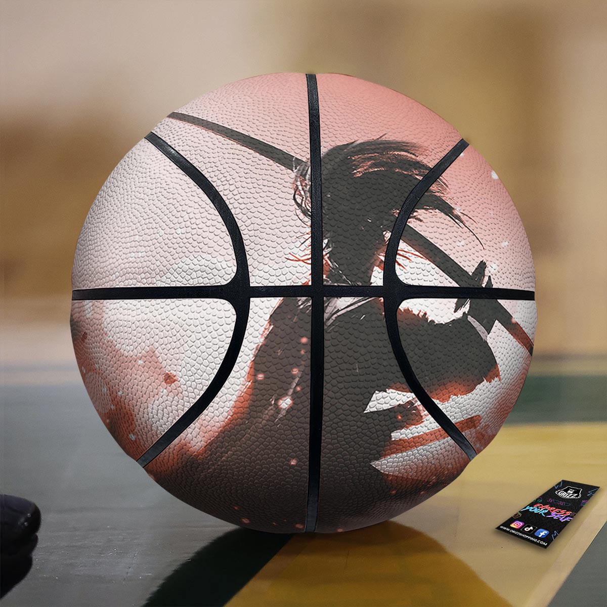 Warrior Sunset Samurai Print Basketball