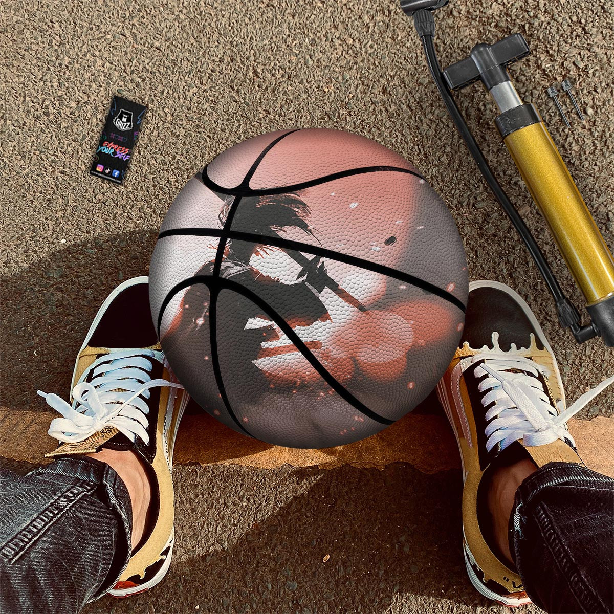 Warrior Sunset Samurai Print Basketball