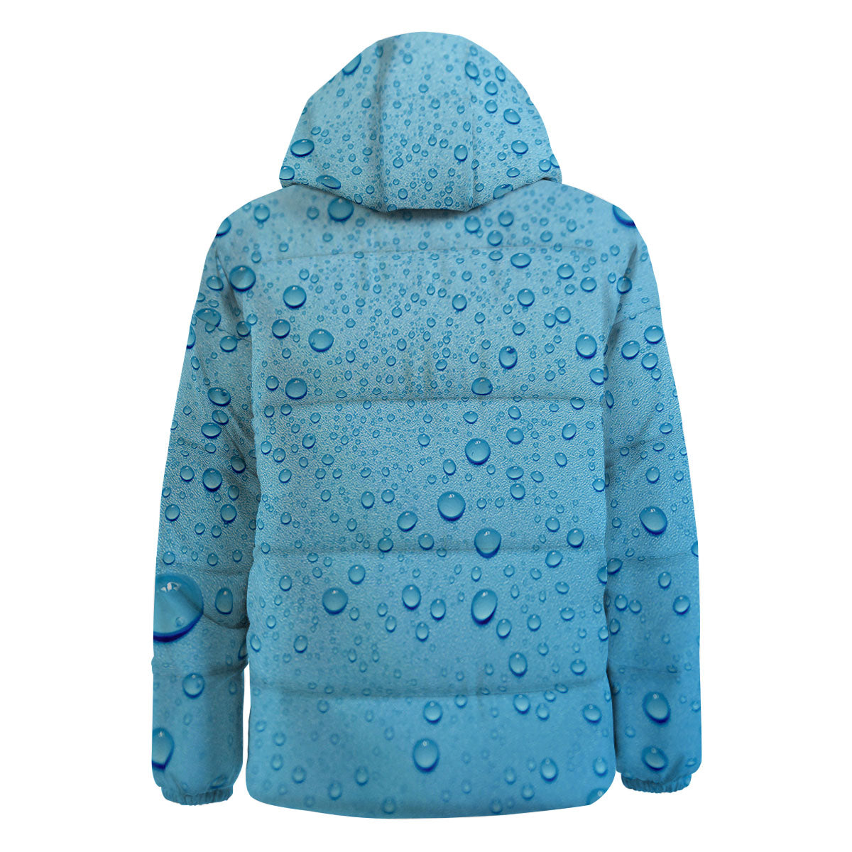 Water Drops Print Down Jacket-grizzshop