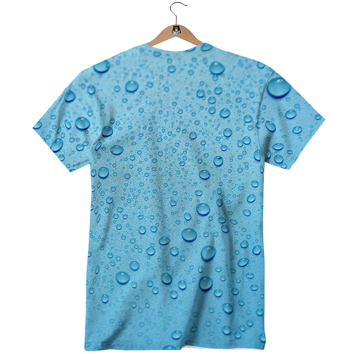 Water Drops Print T-Shirt-grizzshop
