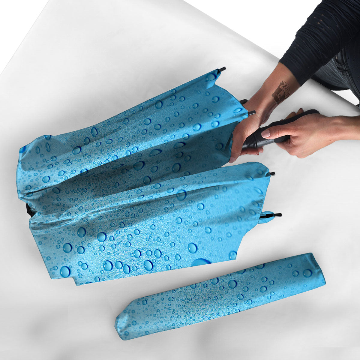 Water Drops Print Umbrella-grizzshop