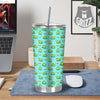 Water Lilies And Frogs Print Pattern Tumbler-grizzshop