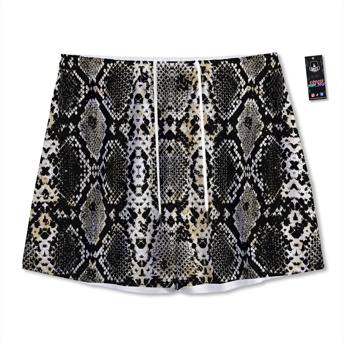 Wine Glasses Print Mesh Shorts