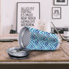 Watercolor Blue Zigzag Print Pattern Tumbler-grizzshop