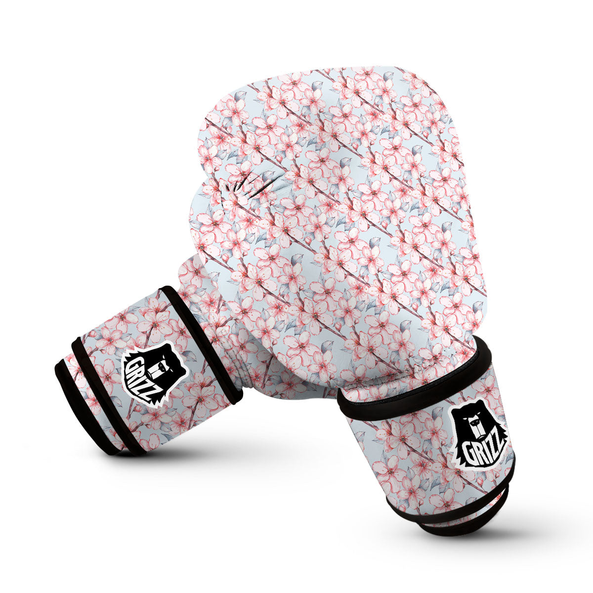 Watercolor Cherry Blossom Boxing Gloves-grizzshop