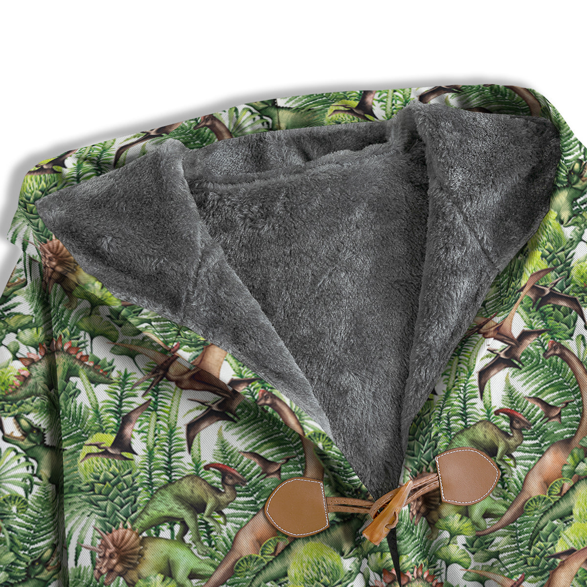 Watercolor Dinosaurs Plants Print Pattern Men's Windbreaker Jacket-grizzshop