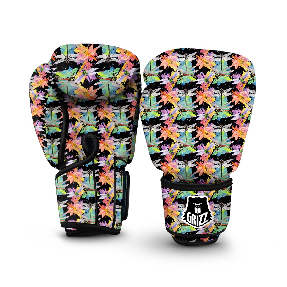 Watercolor Dragonfly Boxing Gloves-grizzshop