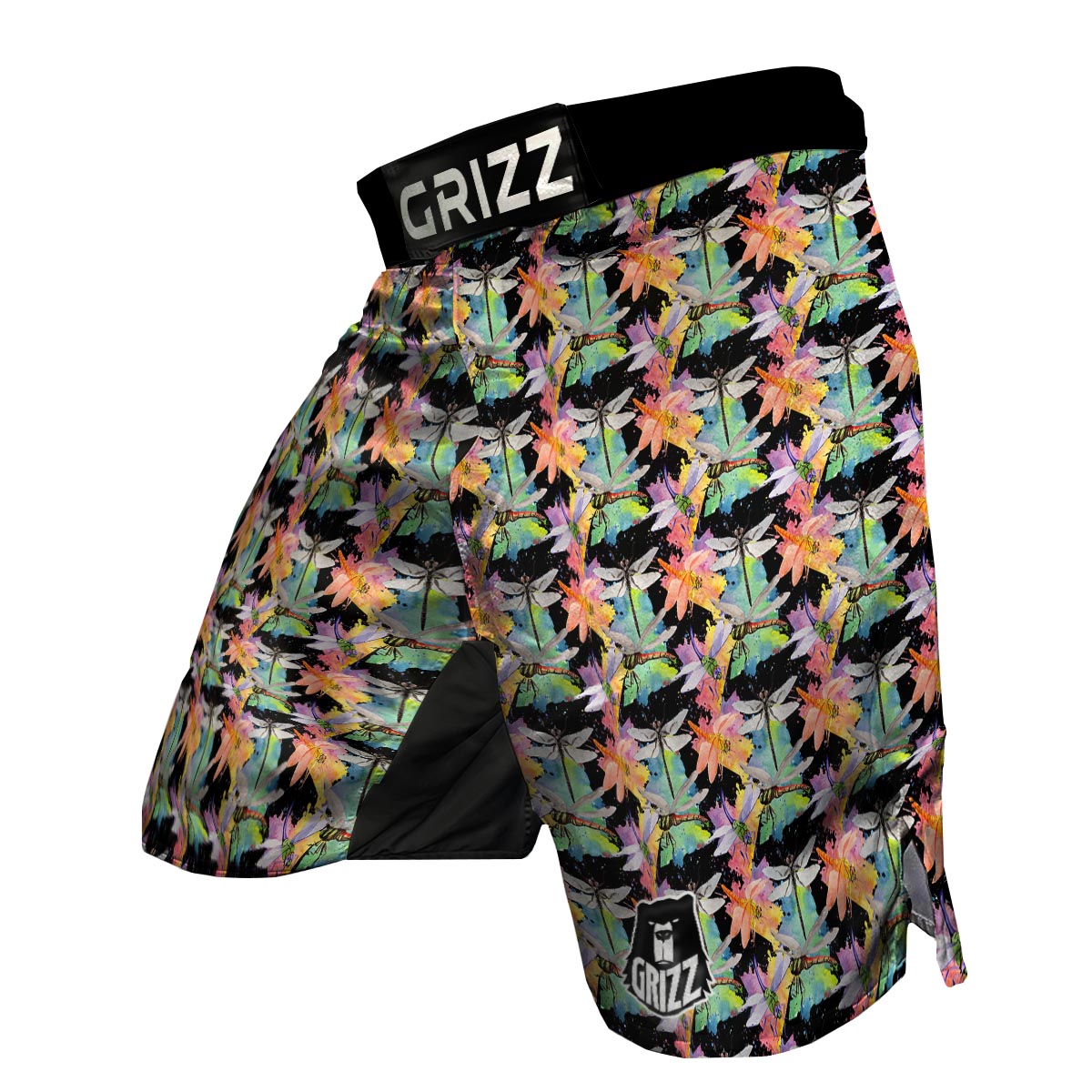 Watercolor Dragonfly MMA Shorts-grizzshop