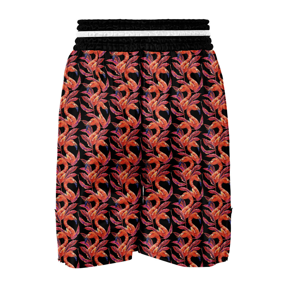 Watercolor Exotic Flamingo Boxing Shorts-grizzshop