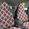 Watercolor Flaming Heart Tattoo Print Pattern Car Seat Covers-grizzshop