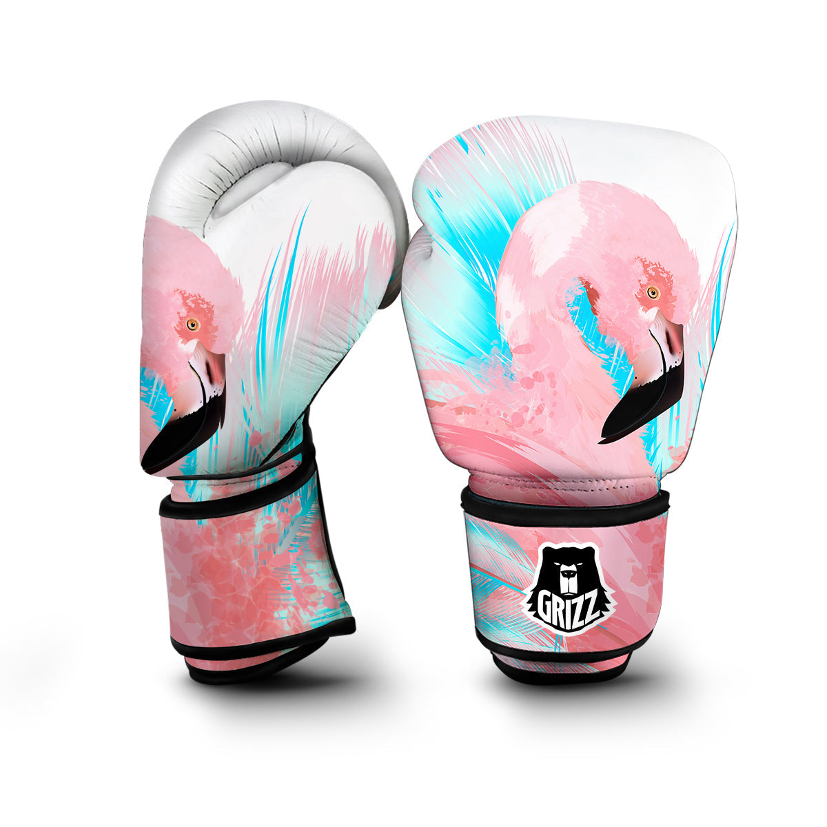 Watercolor Flamingo Boxing Gloves-grizzshop