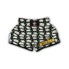 Watercolor Gardenia And Leaf Print Pattern Muay Thai Boxing Shorts-grizzshop