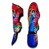 Watercolor Peacock Muay Thai Shin Guards-grizzshop