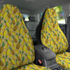 Watercolor Pineapple Beige Print Pattern Car Seat Covers-grizzshop